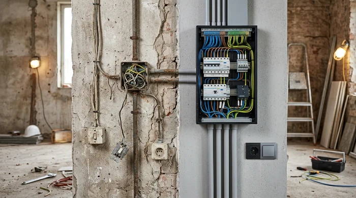 Jungen Elektrotechnik Elektriker in Erkelenz Sanierung