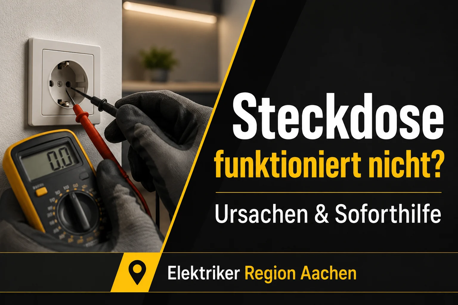 Steckdose funktioniert nicht? Elektriker Aachen hilft
